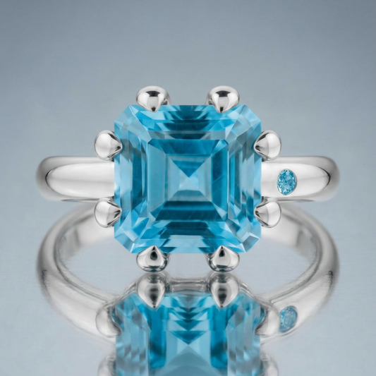 SWISS BLUE TOPAZ RING