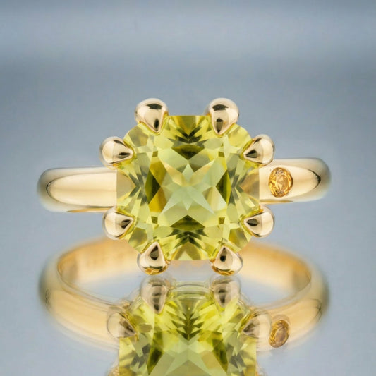 LEMON QUARTZ RING