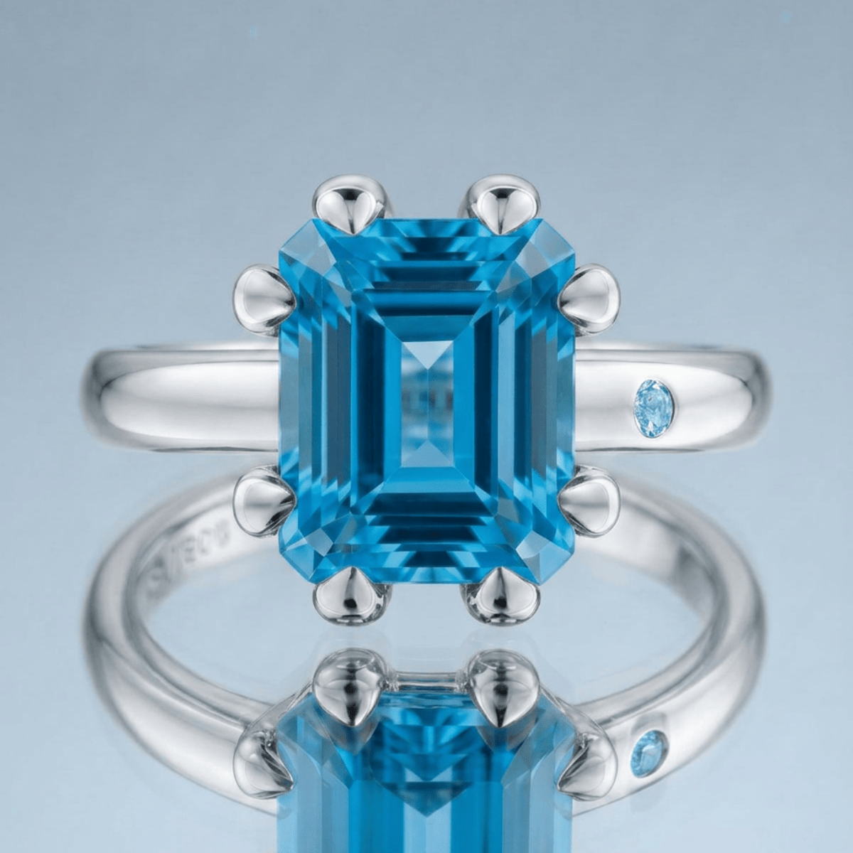 SWISS BLUE TOPAZ RING