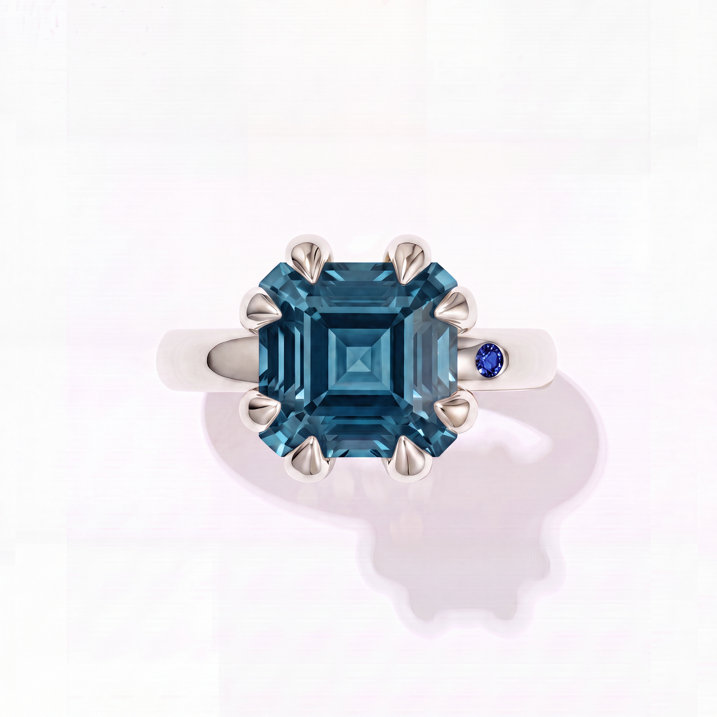 BLUE LONDON TOPAZ SILVER RING
