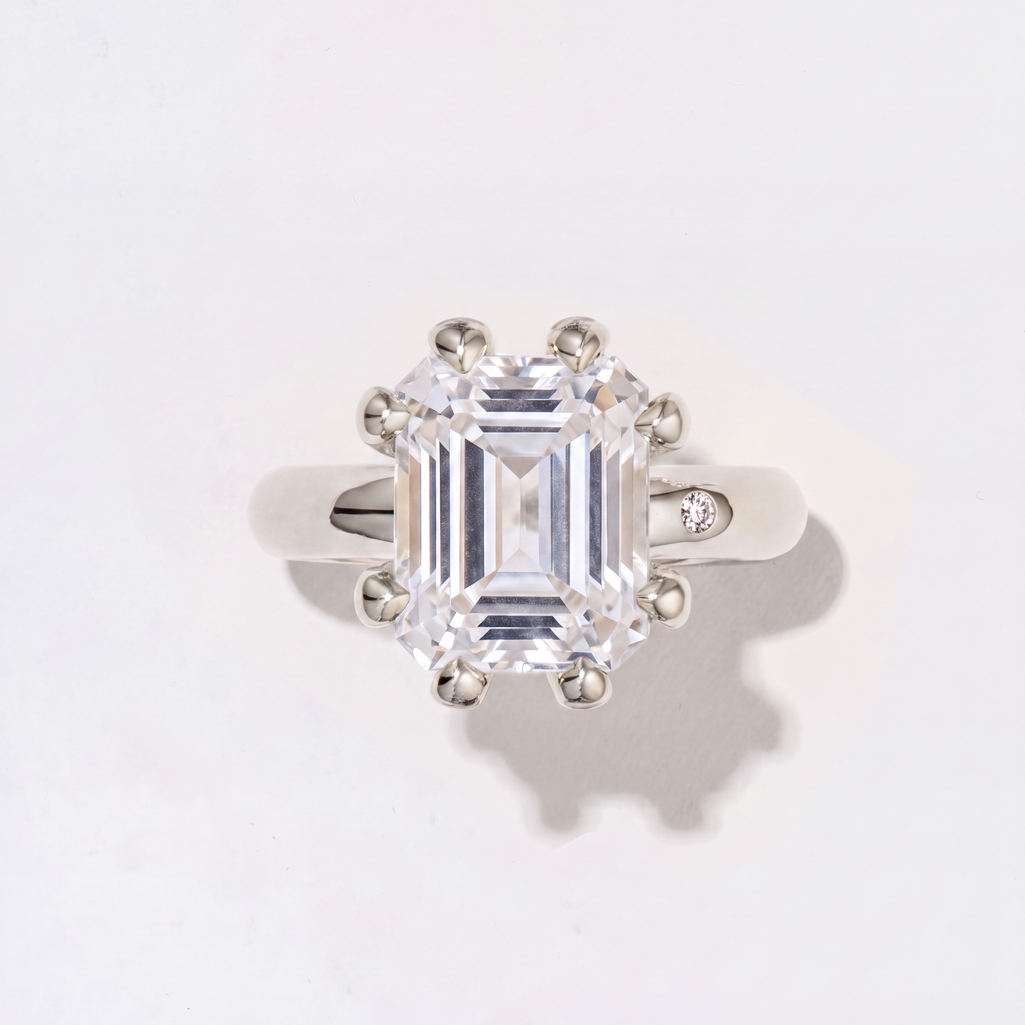 WHITE TOPAZ SILVER RING