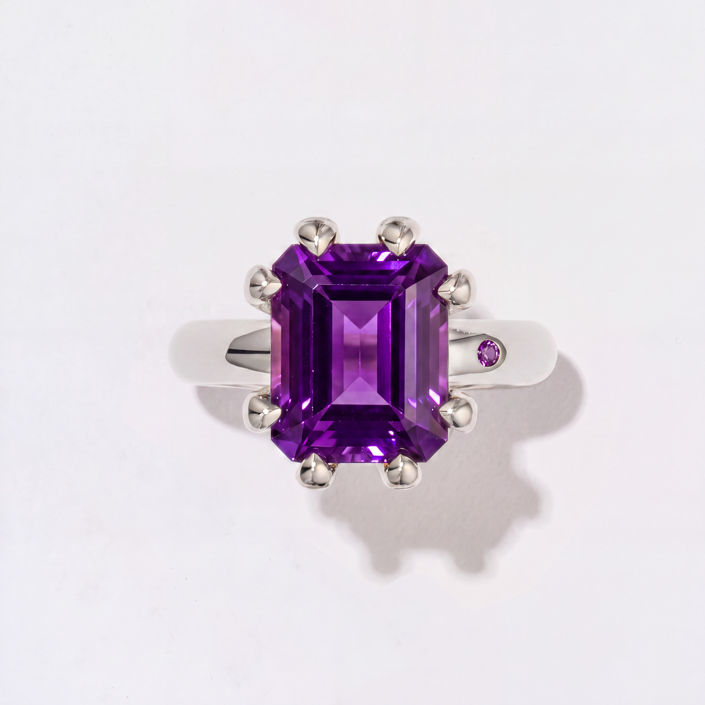 AMETHYST SILVER RING