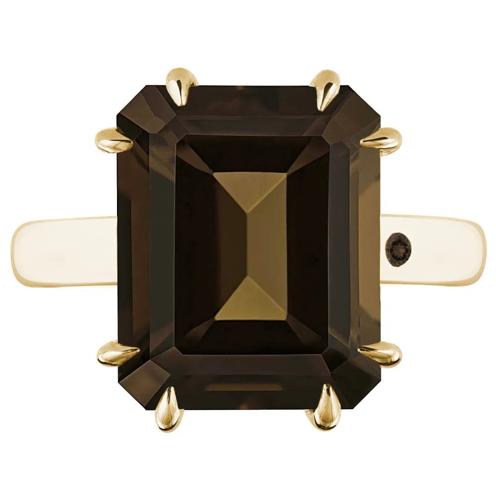 FUMÉ QUARTZ 5CT EMERALD CUT