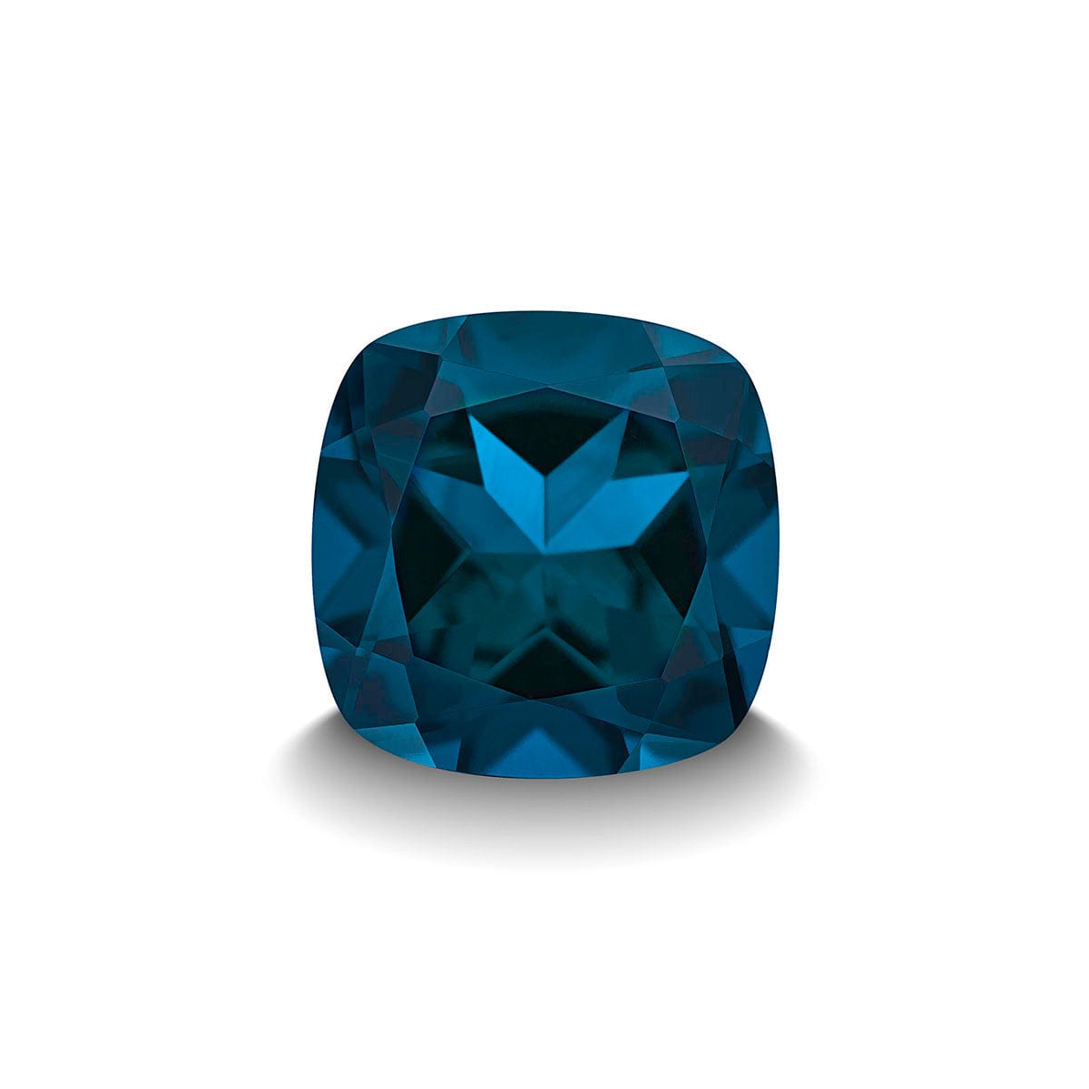 BLUE LONDON TOPAZ 3CT CUSHION CUT