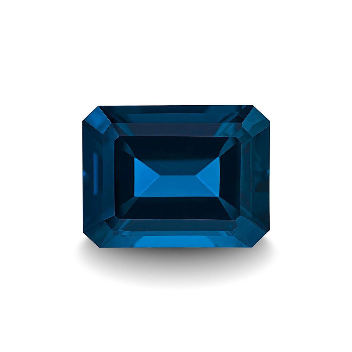 BLUE LONDON TOPAZ 3CT EMERALD CUT