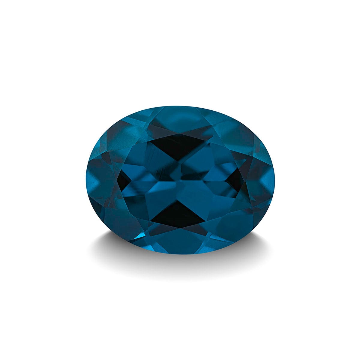 BLUE LONDON TOPAZ 3CT OVAL CUT