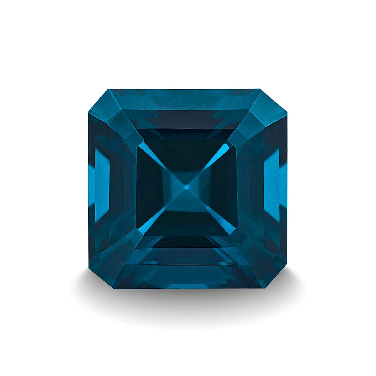 BLUE LONDON TOPAZ 5CT ASSCHER CUT
