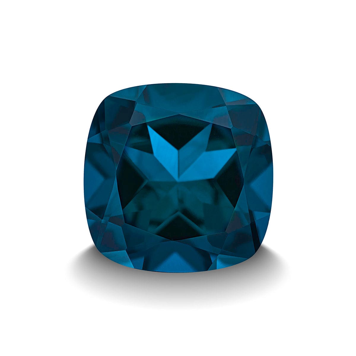 BLUE LONDON TOPAZ 5CT CUSHION CUT