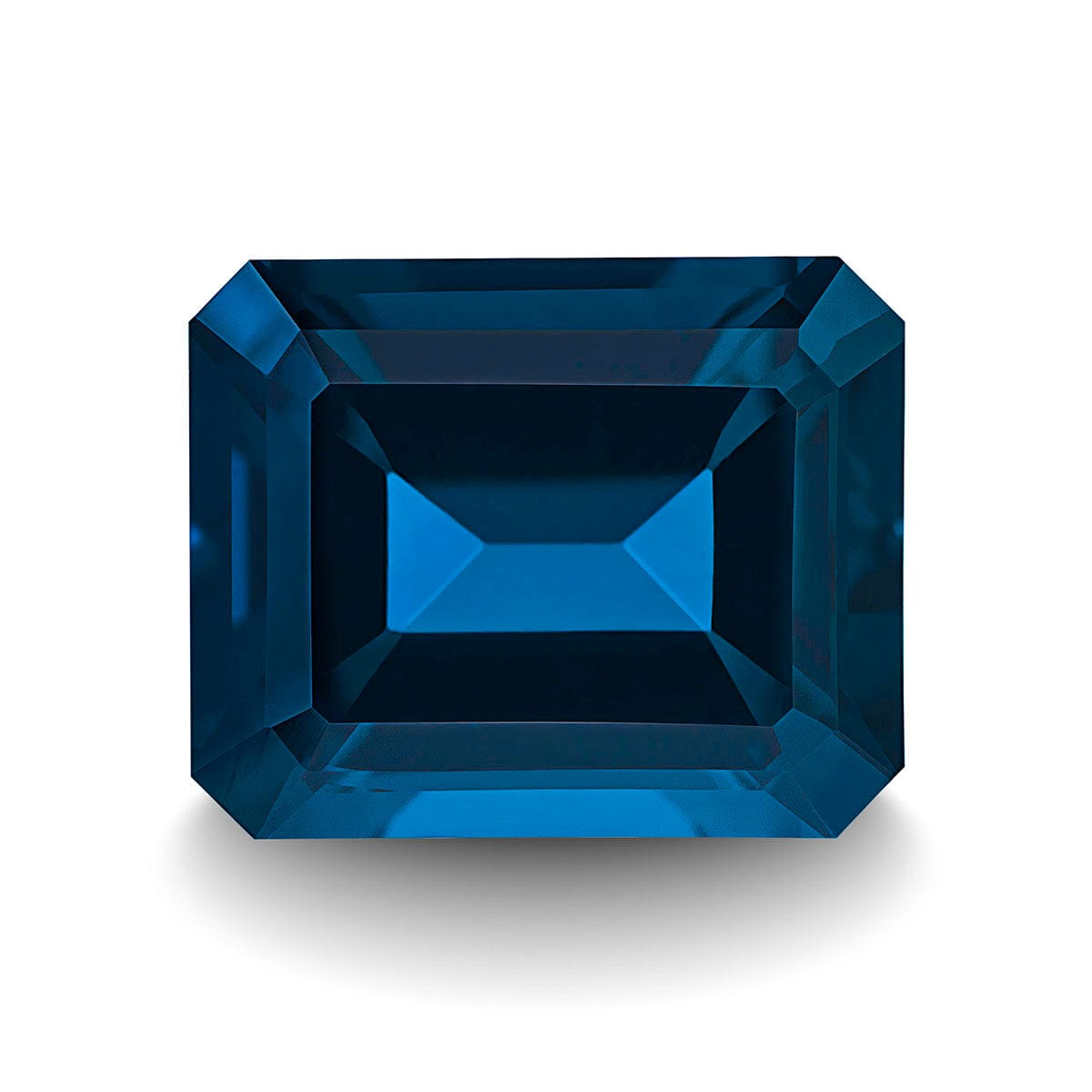 BLUE LONDON TOPAZ 5CT EMERALD CUT