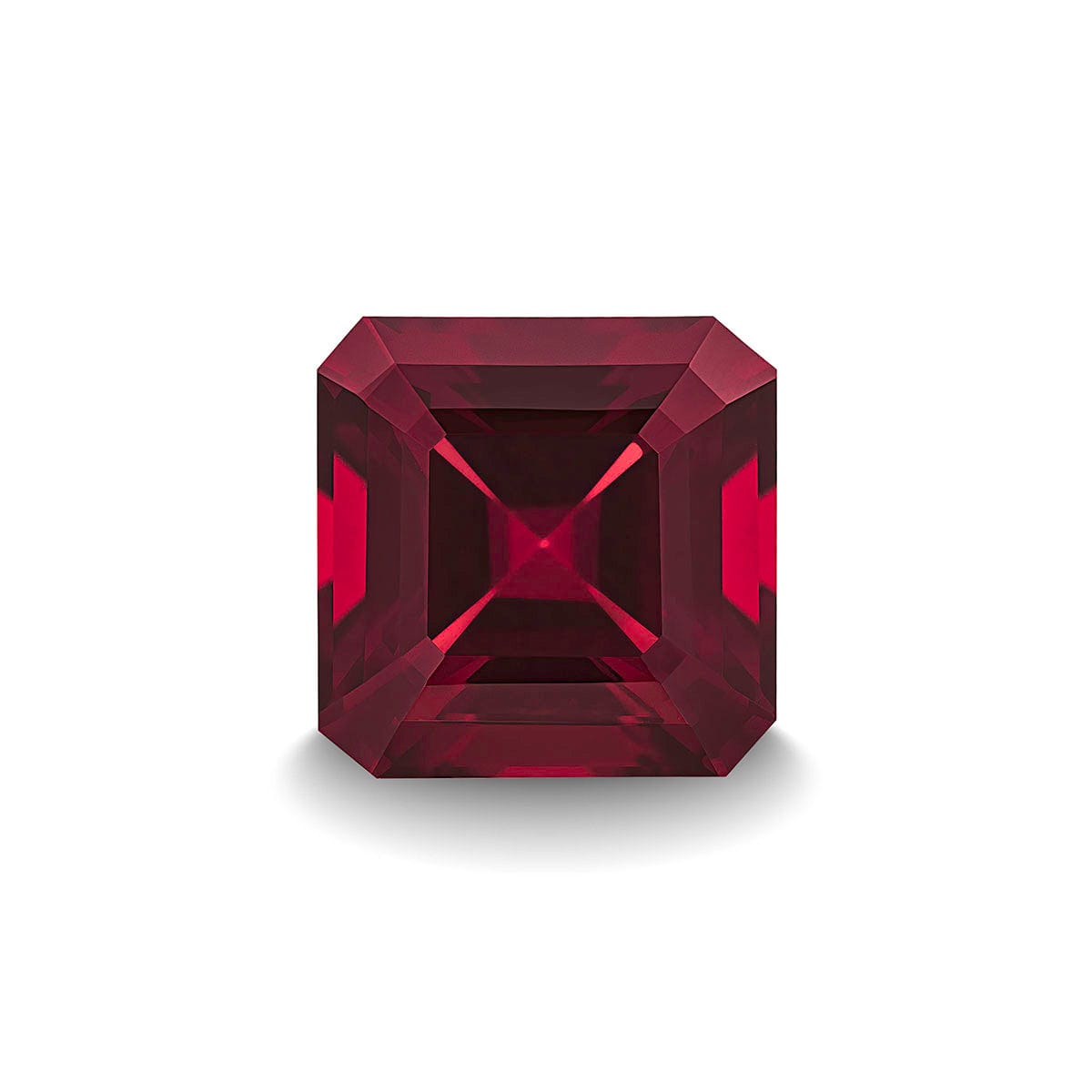 GARNET 3CT ASSCHER CUT
