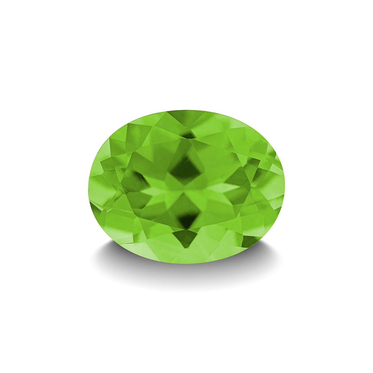 PERIDOT 3CT OVAL CUT