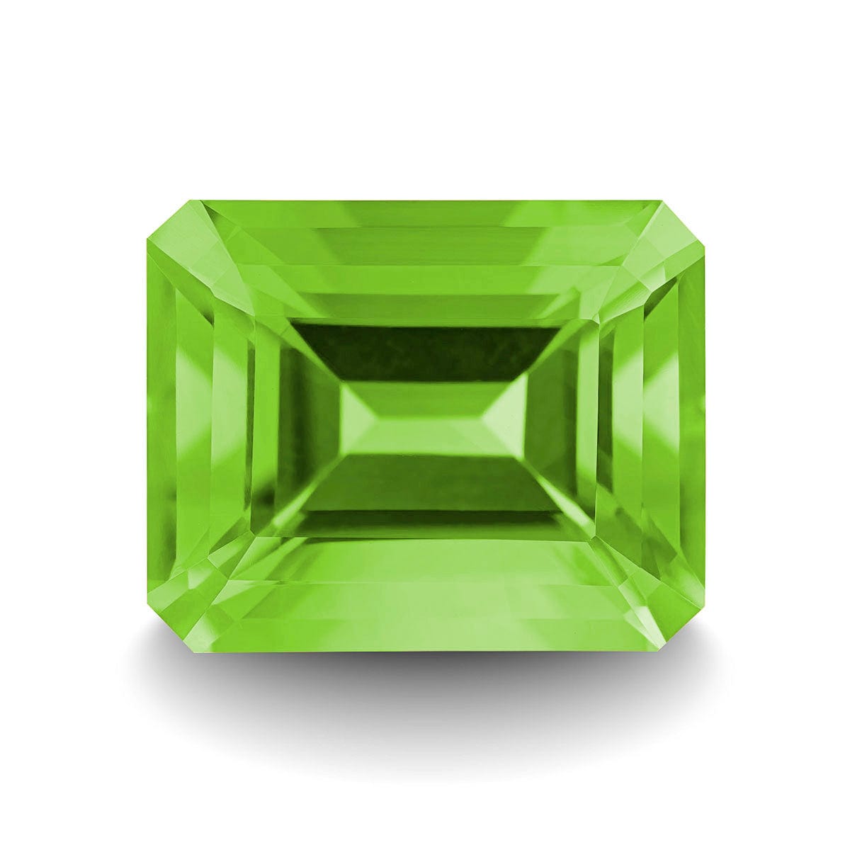PERIDOT 5CT EMERALD CUT