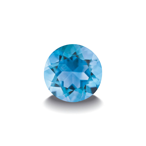 SWISS BLUE TOPAZ 1CT DIAMOND CUT