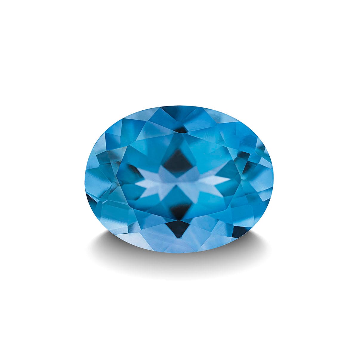 SWISS BLUE TOPAZ 3CT OVAL CUT