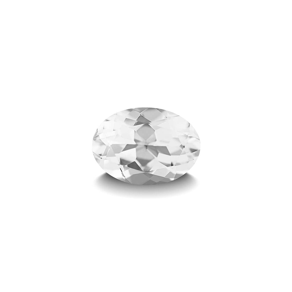 WHITE TOPAZ 1CT OVAL CUT