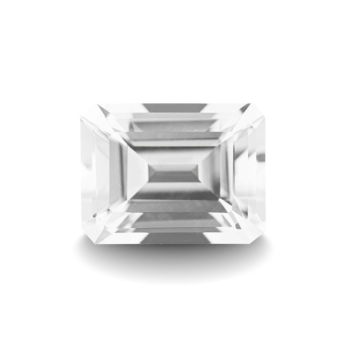 WHITE TOPAZ 3CT EMERALD CUT