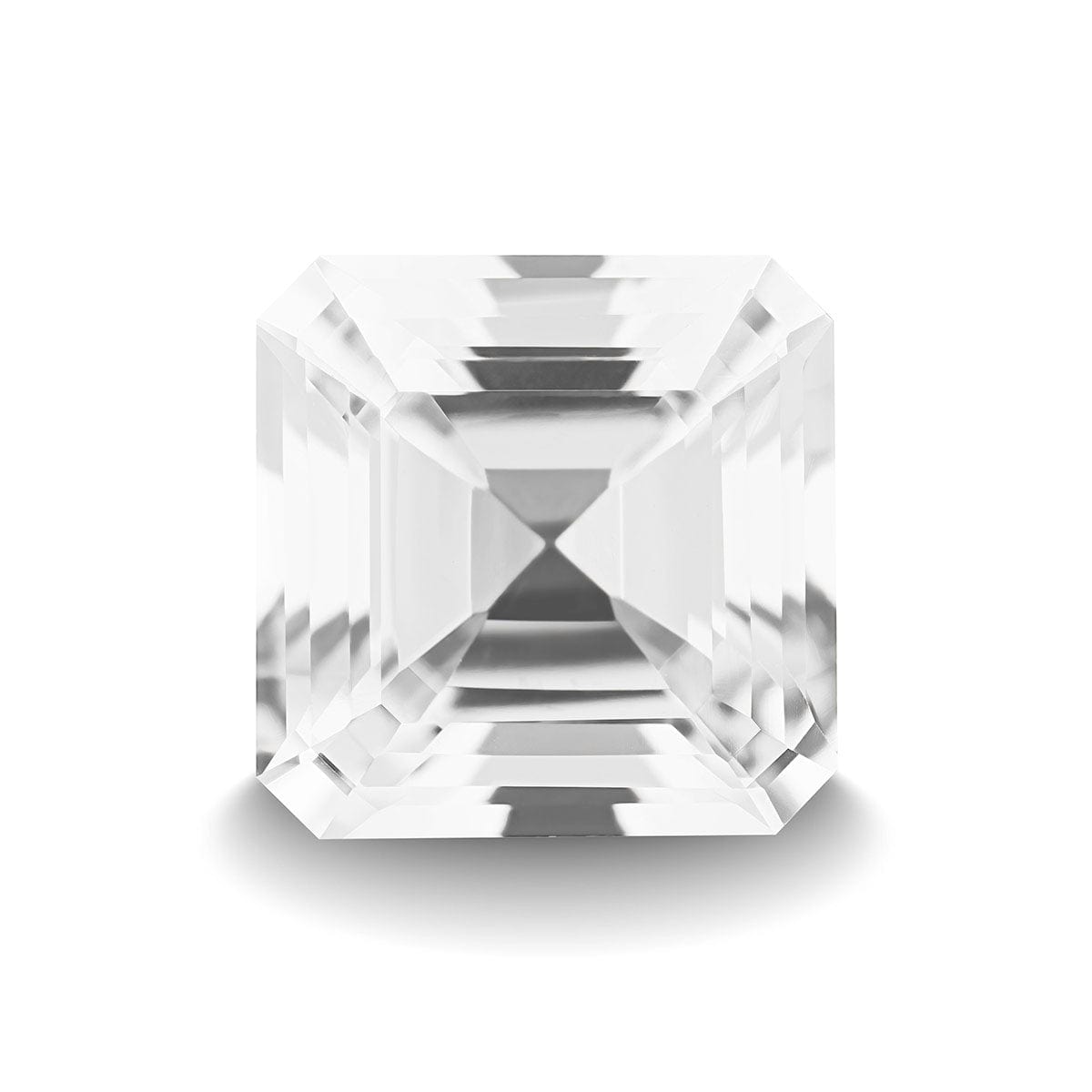 WHITE TOPAZ 5CT ASSCHER CUT