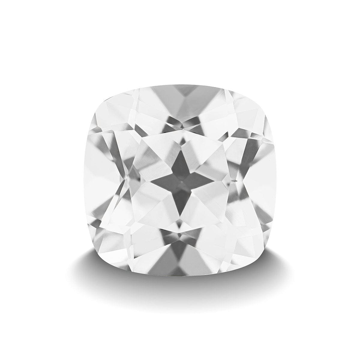 WHITE TOPAZ 5CT CUSHION CUT