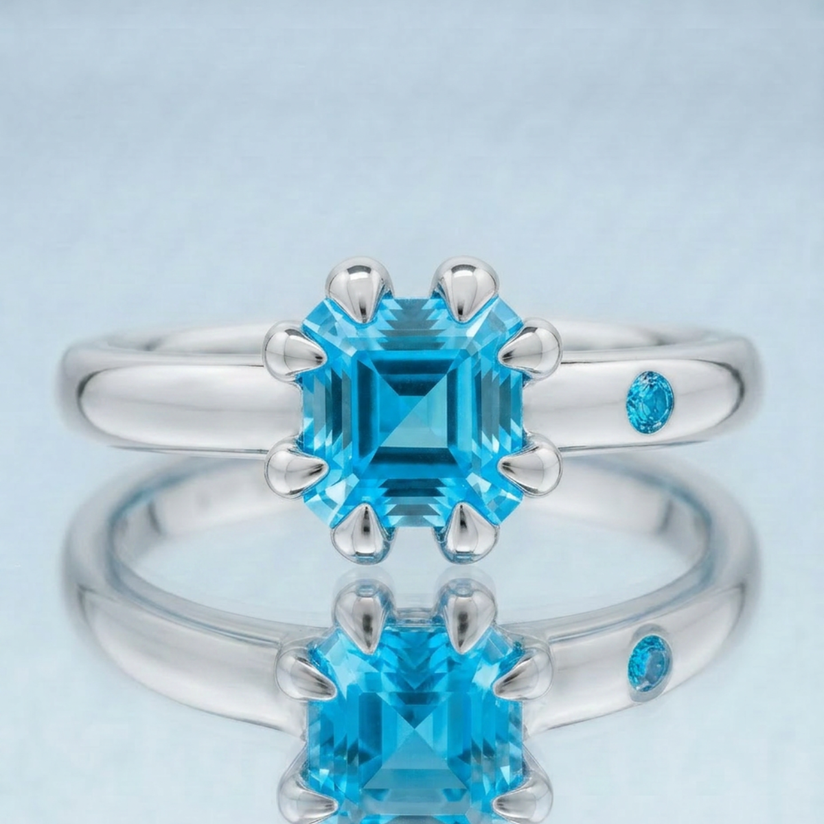 SWISS BLUE TOPAZ RING