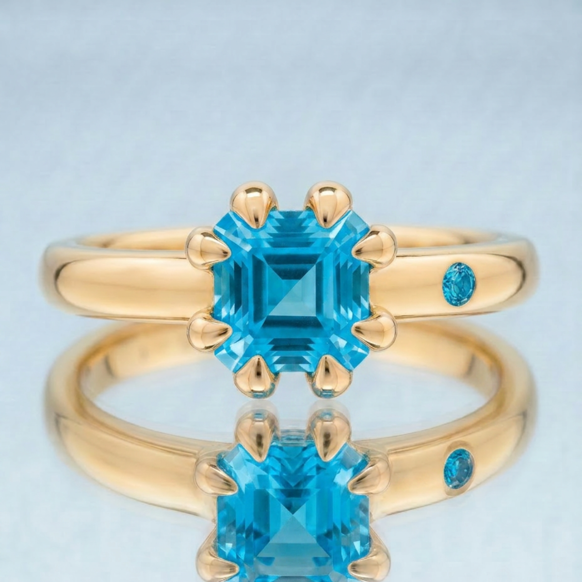 SWISS BLUE TOPAZ RING