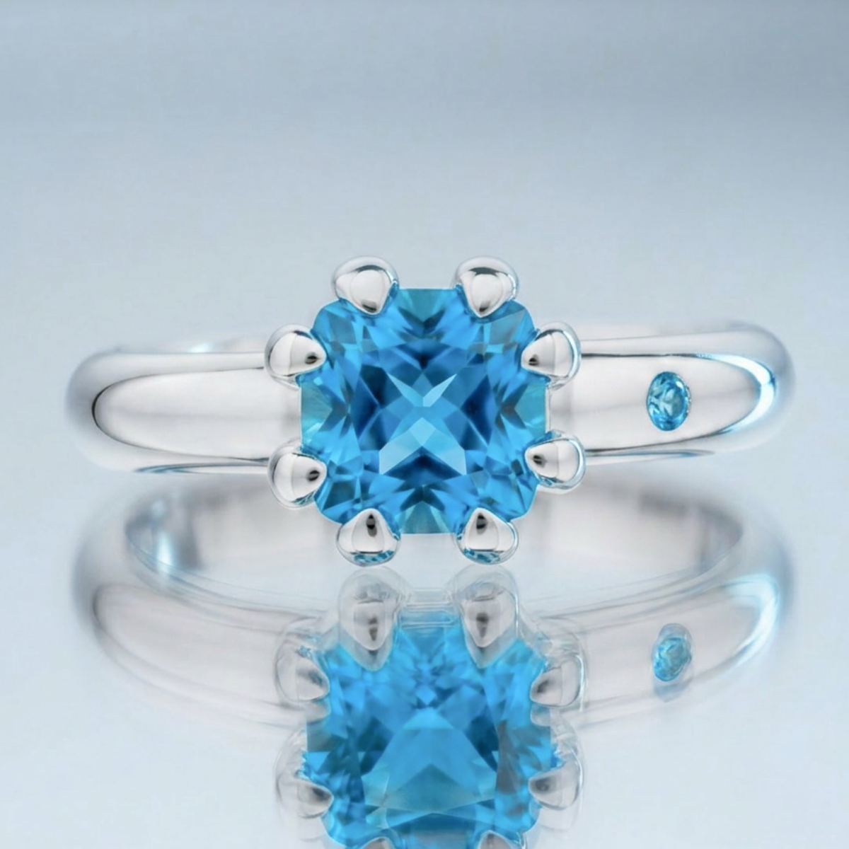 SWISS BLUE TOPAZ RING