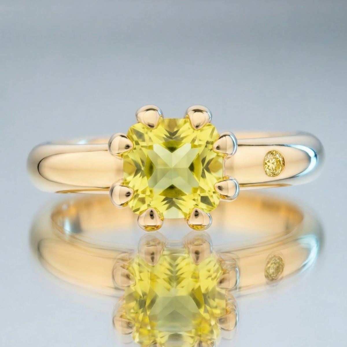 LEMON QUARTZ RING