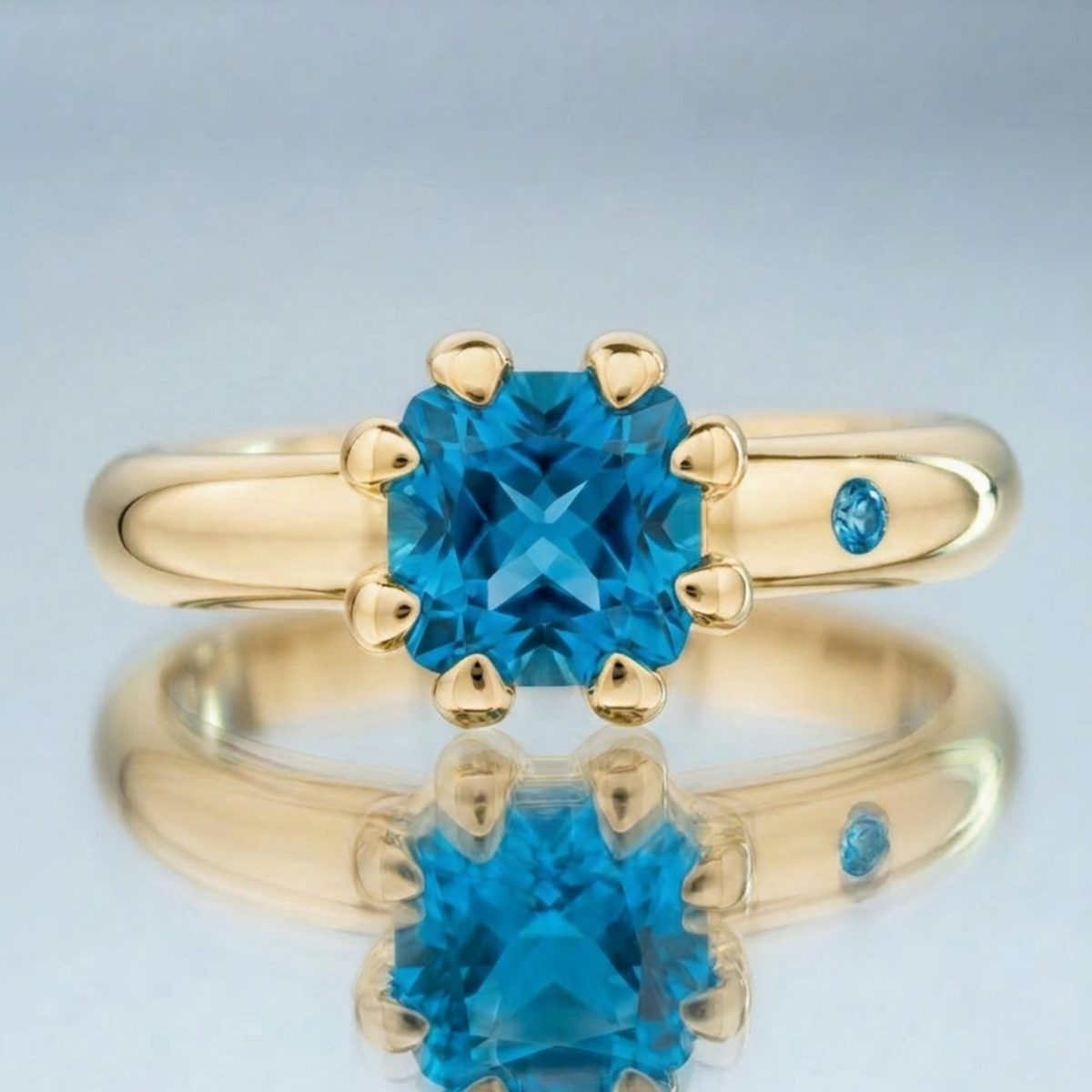 SWISS BLUE TOPAZ RING