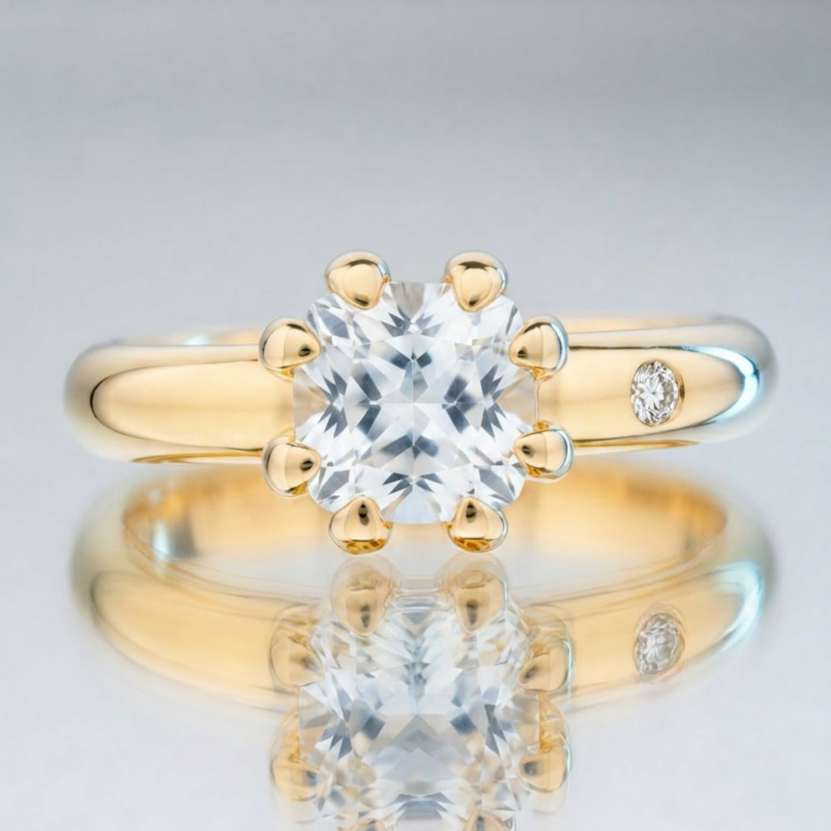 WHITE TOPAZ RING