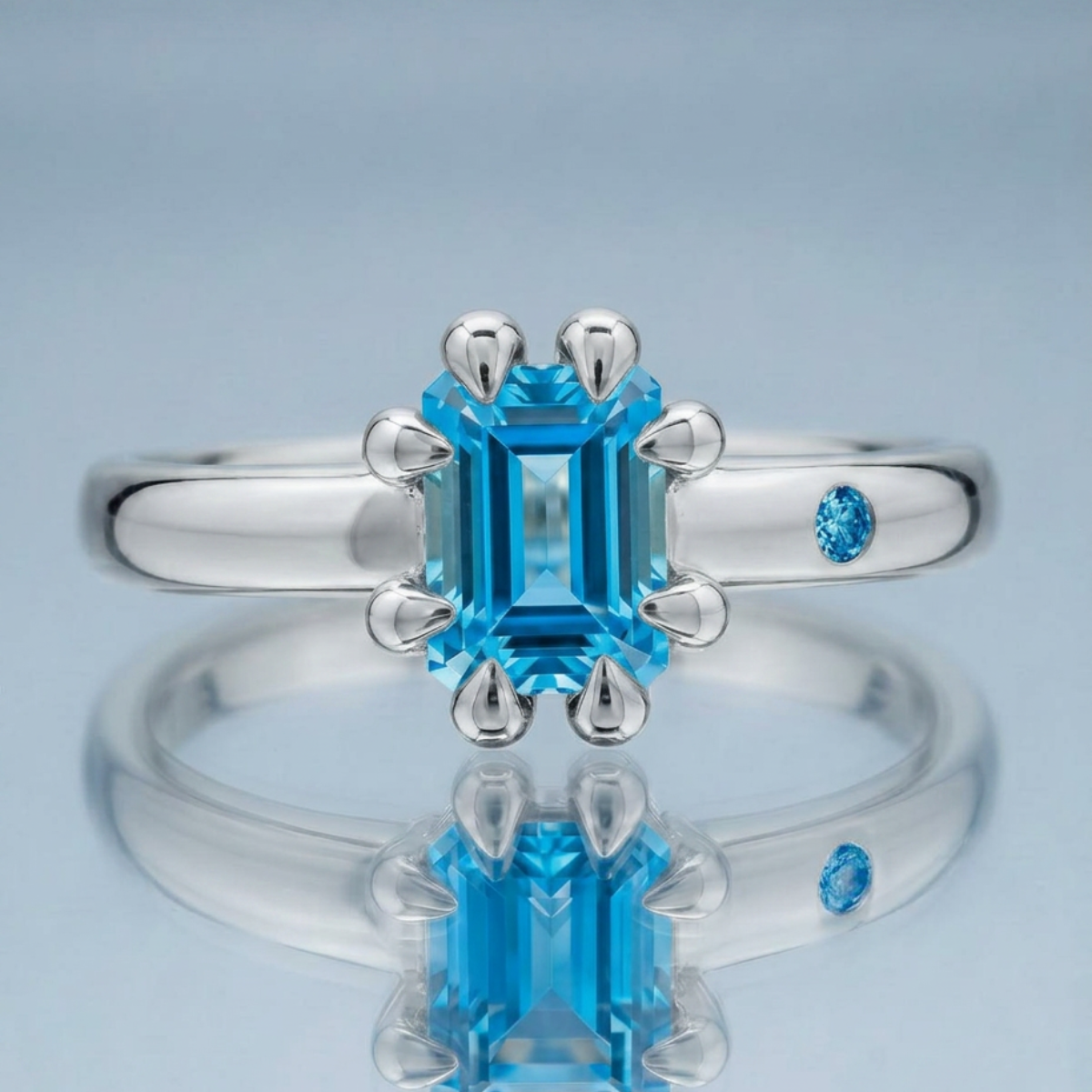 SWISS BLUE TOPAZ RING