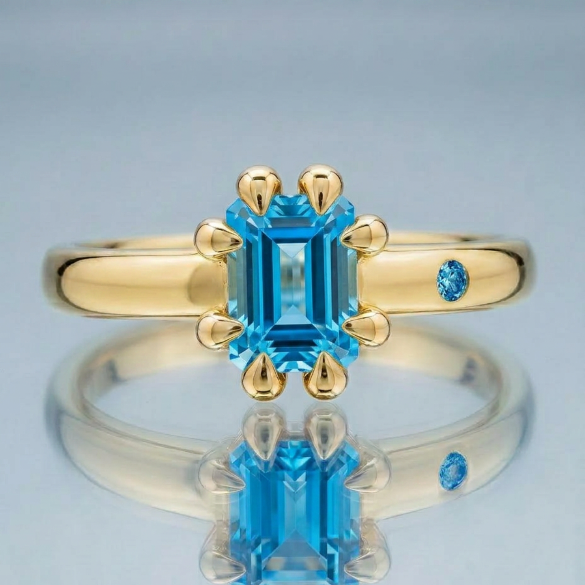 SWISS BLUE TOPAZ RING