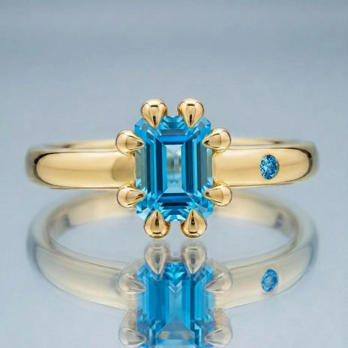 SWISS BLUE TOPAZ RING