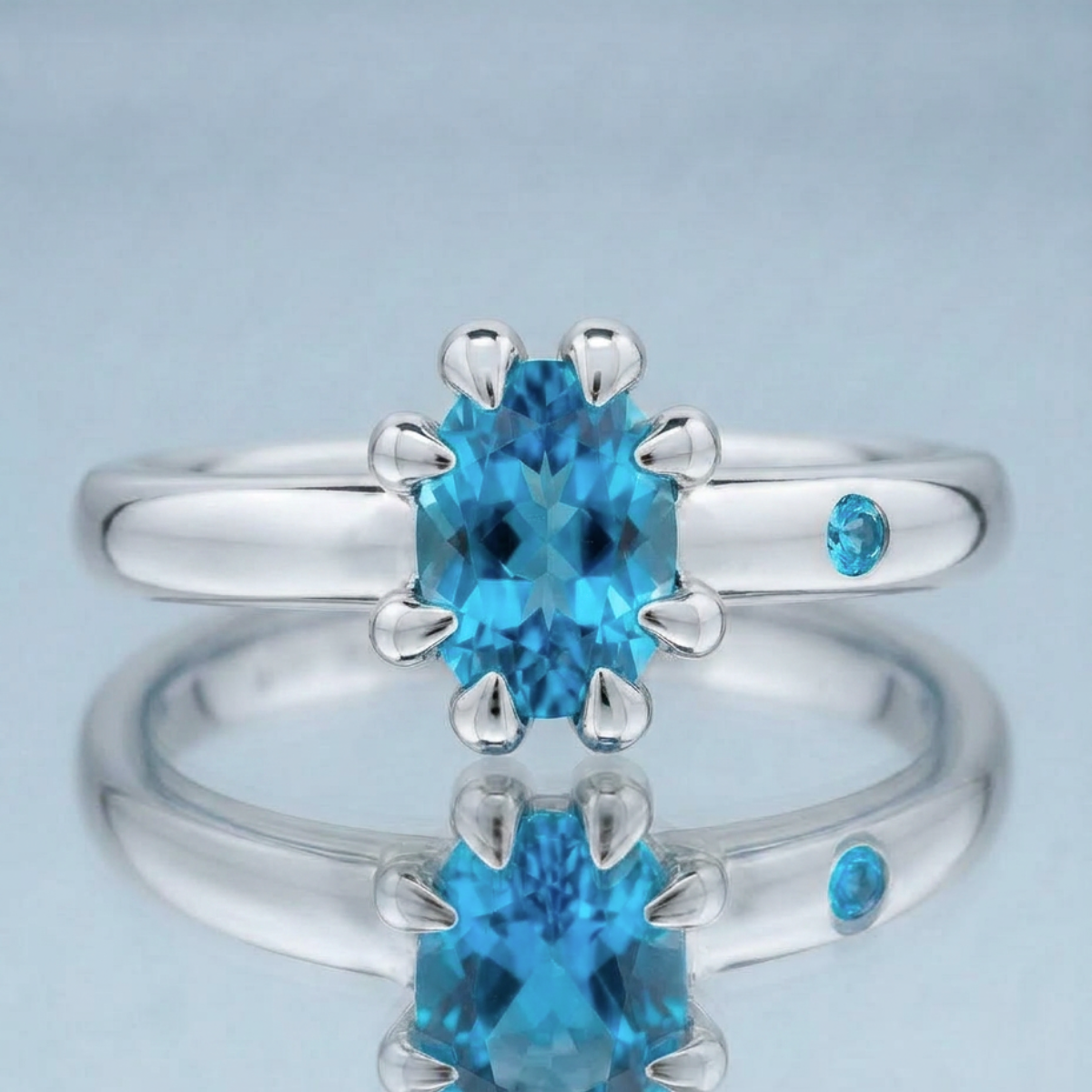 SWISS BLUE TOPAZ RING
