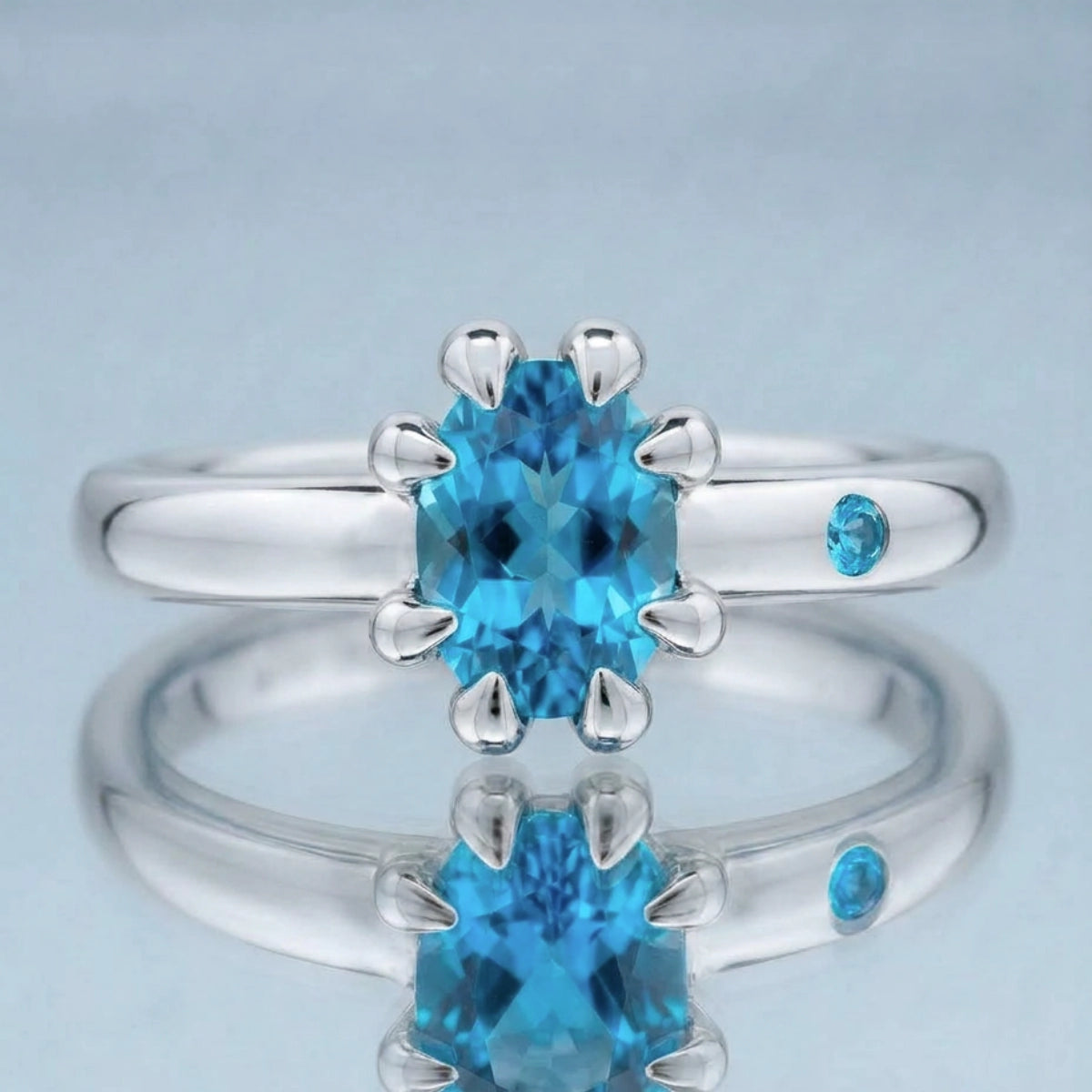 SWISS BLUE TOPAZ RING