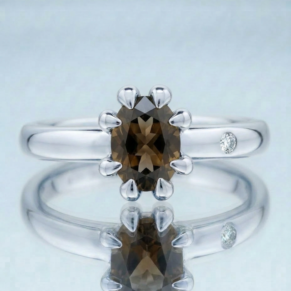 FUMÉ QUARTZ RING