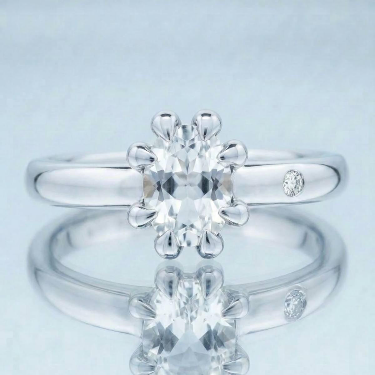 WHITE TOPAZ RING