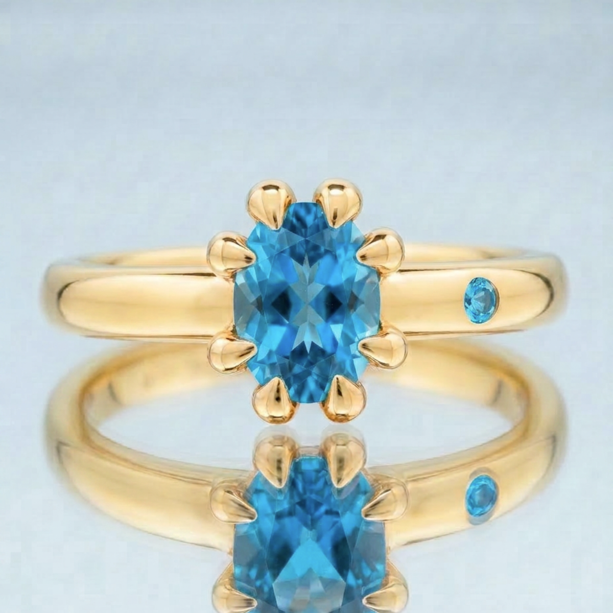 SWISS BLUE TOPAZ RING