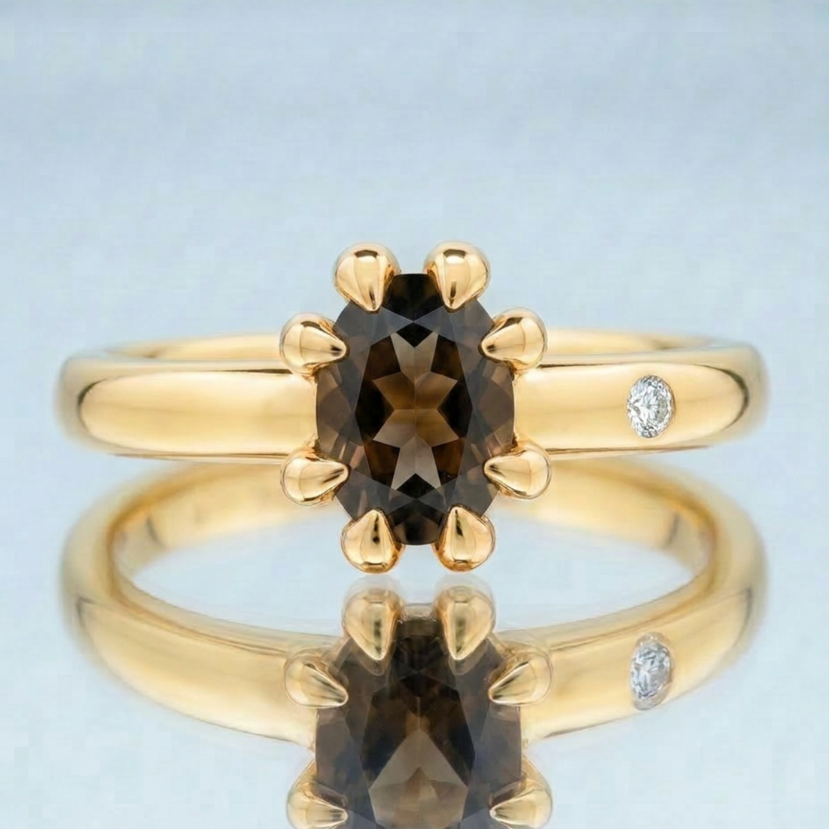 FUMÉ QUARTZ RING