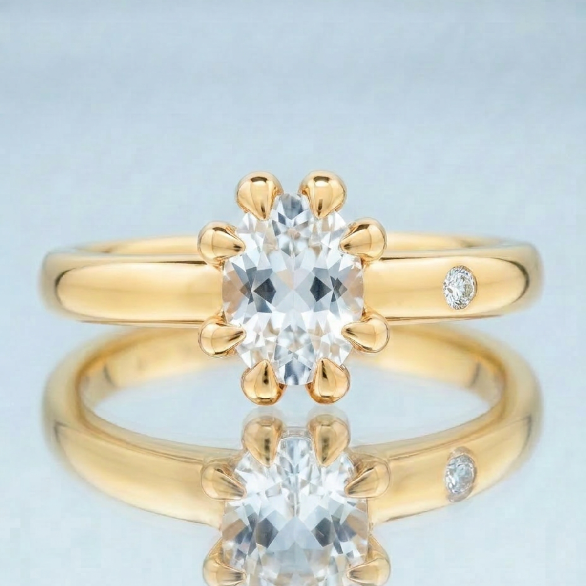 WHITE TOPAZ RING