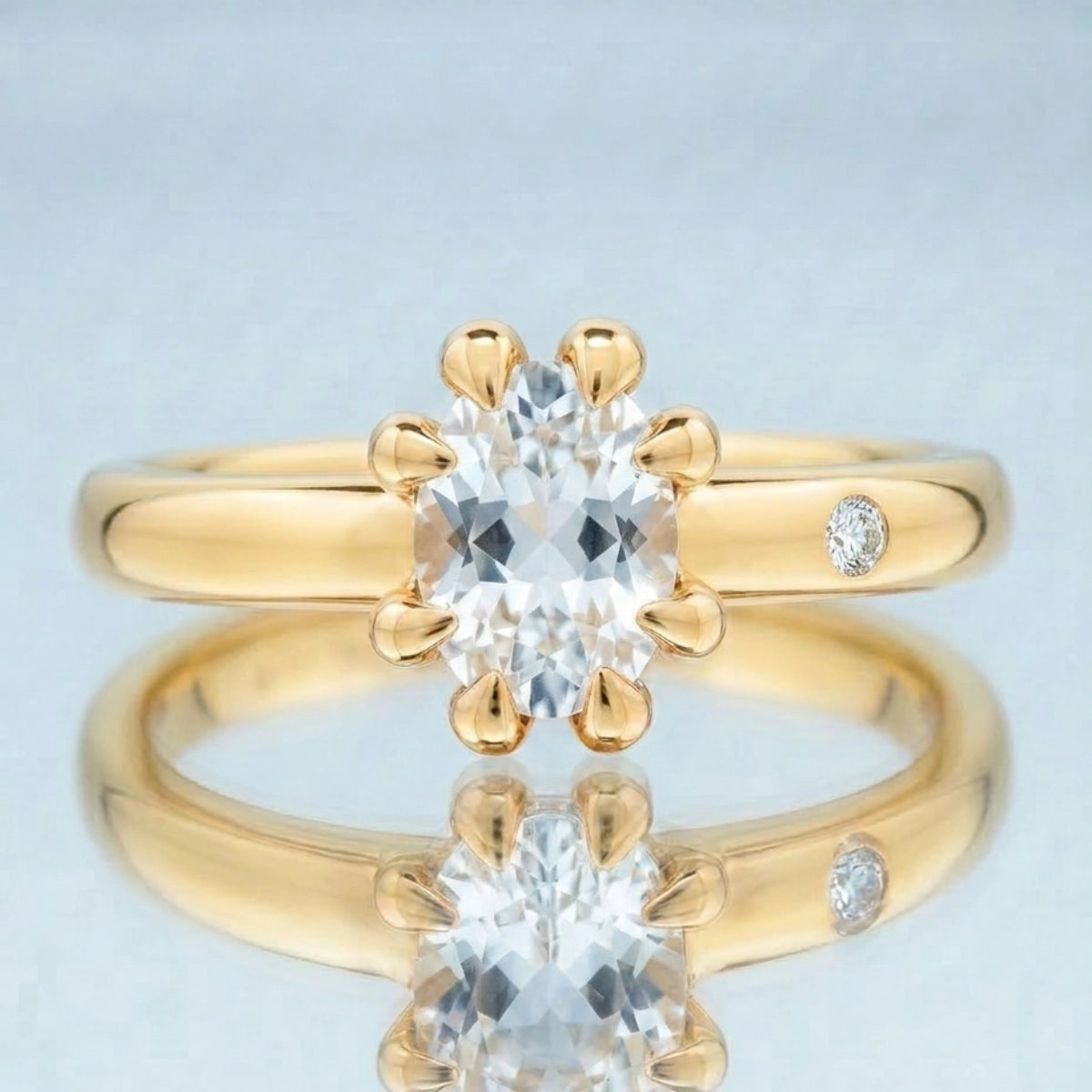 WHITE TOPAZ RING