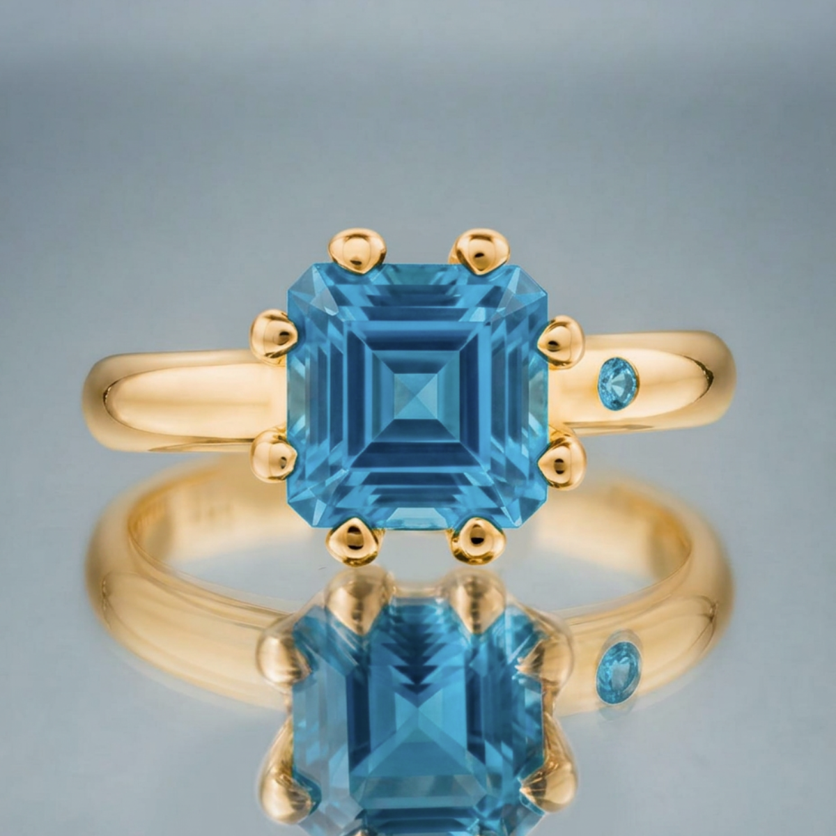 SWISS BLUE TOPAZ RING