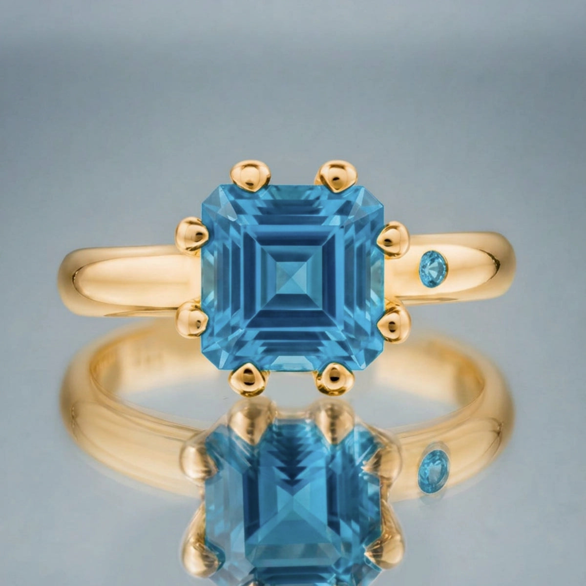 SWISS BLUE TOPAZ RING