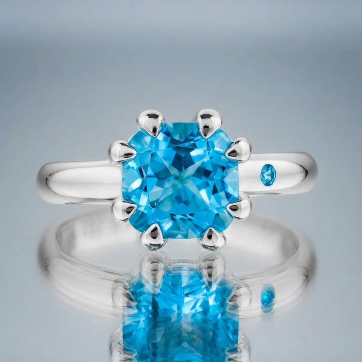 SWISS BLUE TOPAZ RING