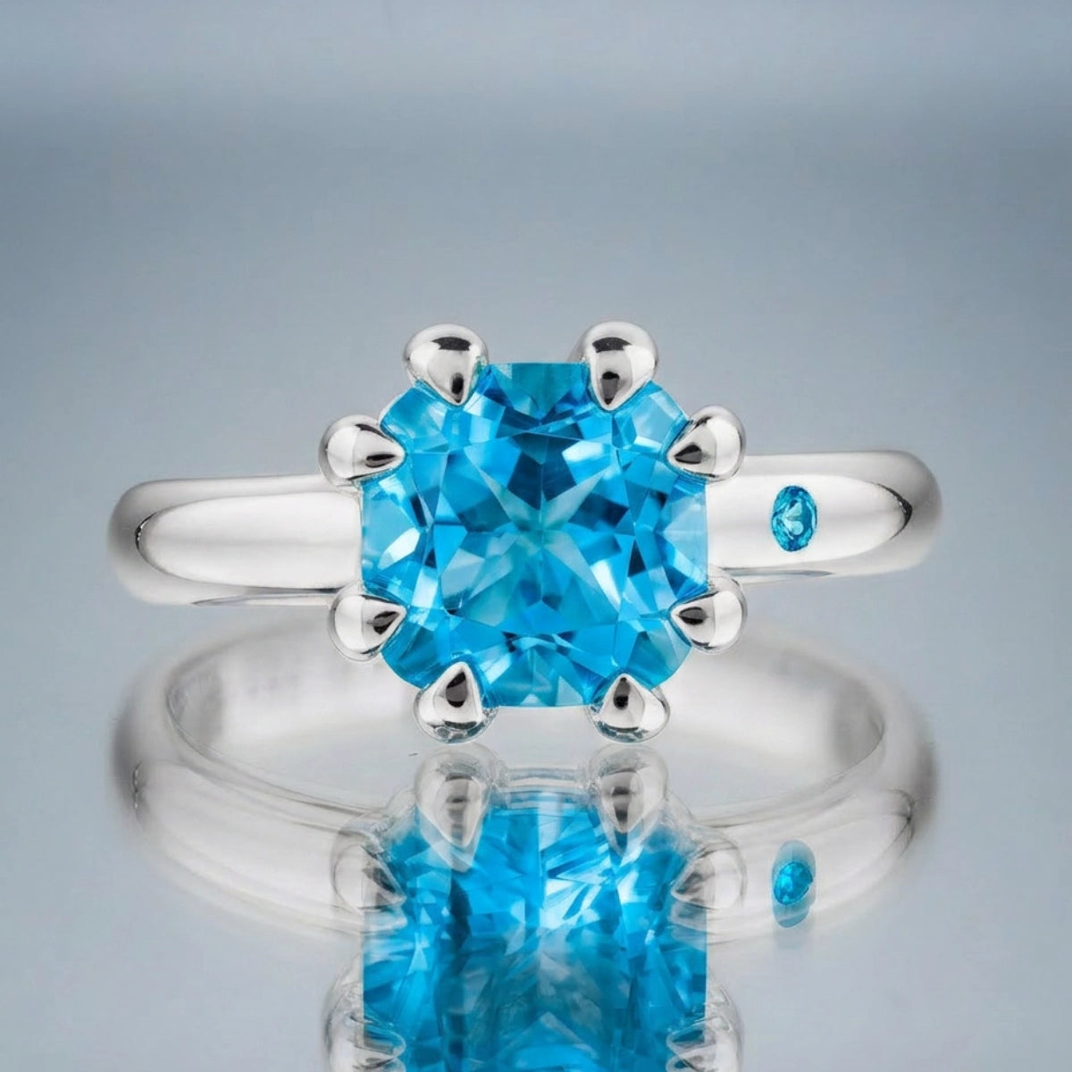 SWISS BLUE TOPAZ RING