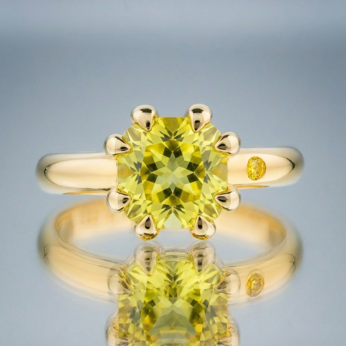 LEMON QUARTZ RING
