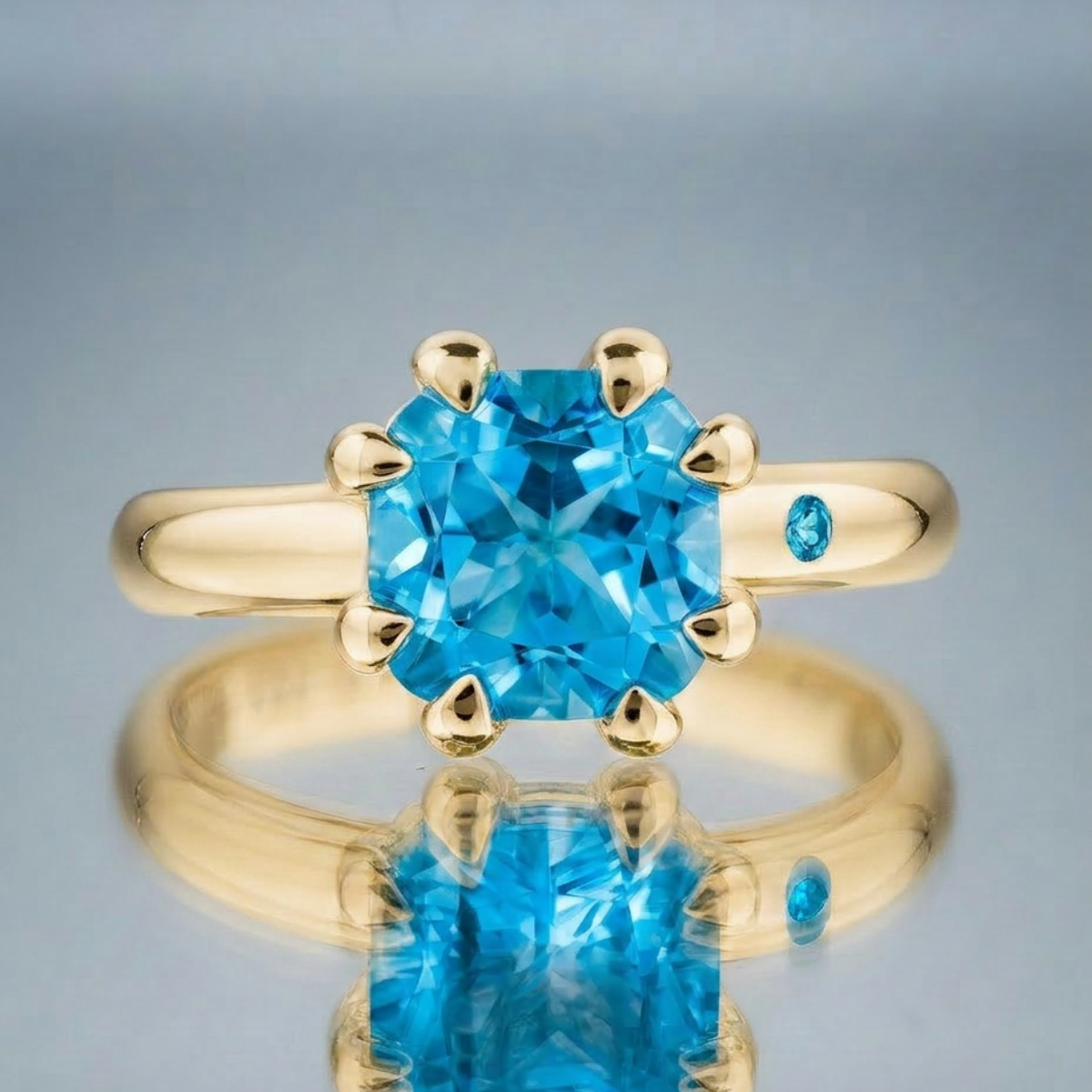 SWISS BLUE TOPAZ RING