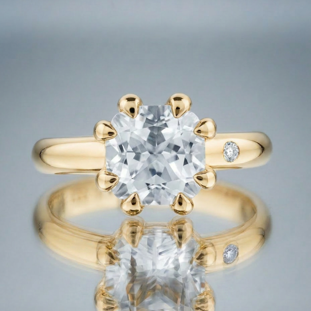 WHITE TOPAZ RING