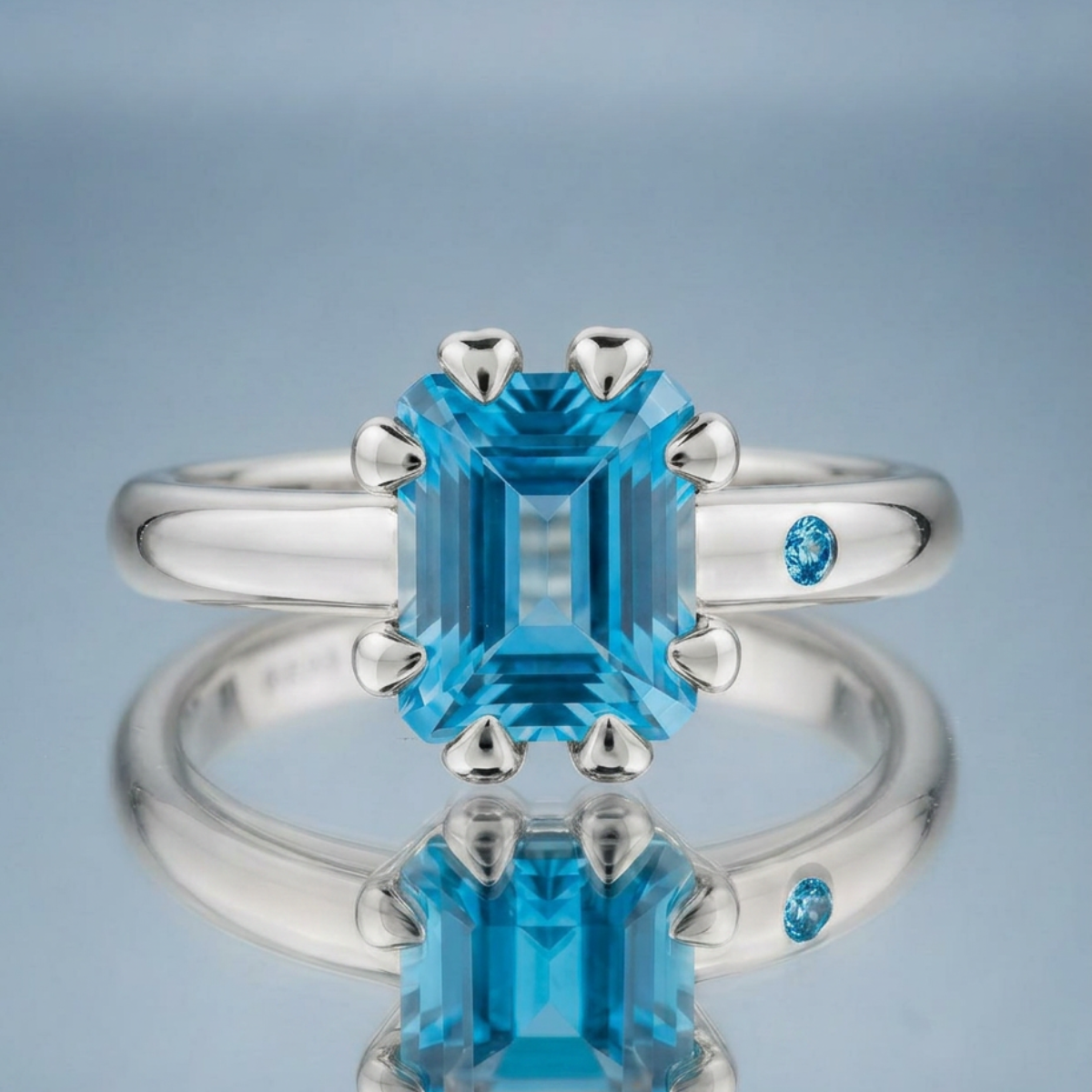 SWISS BLUE TOPAZ RING
