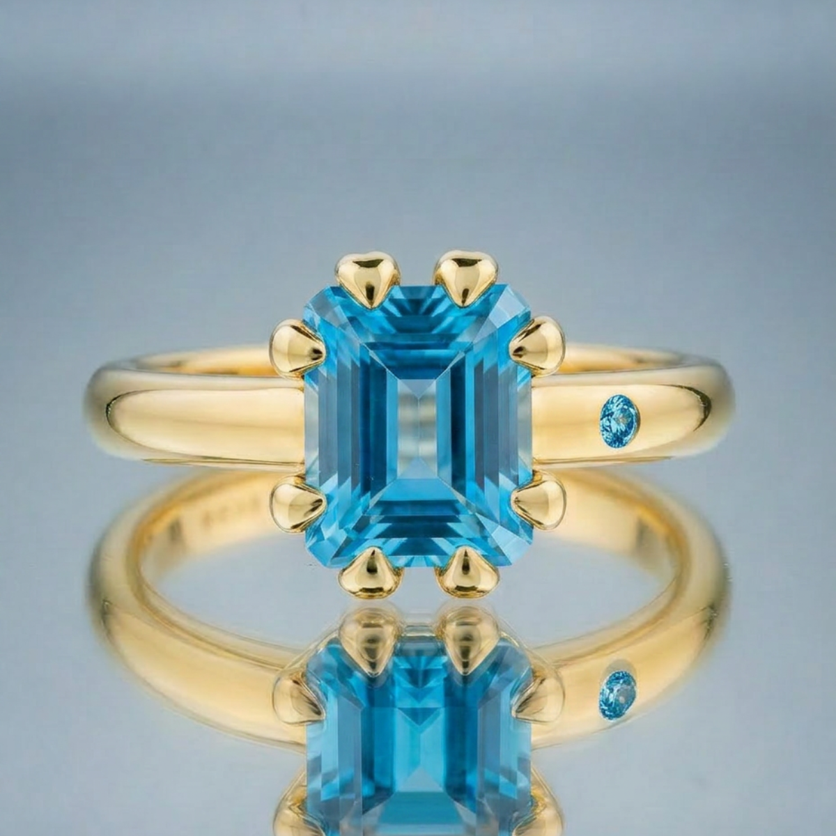 SWISS BLUE TOPAZ RING