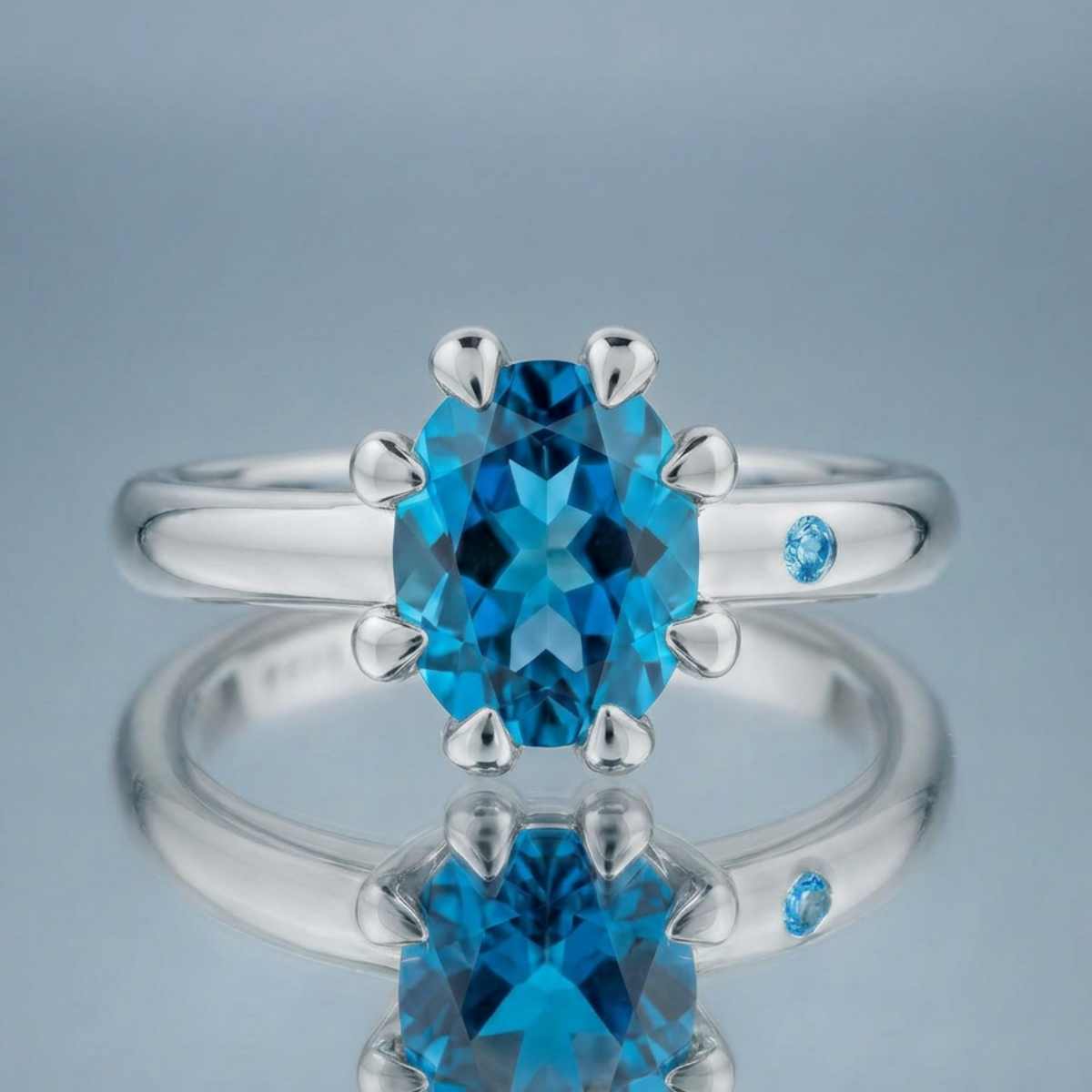 SWISS BLUE TOPAZ RING