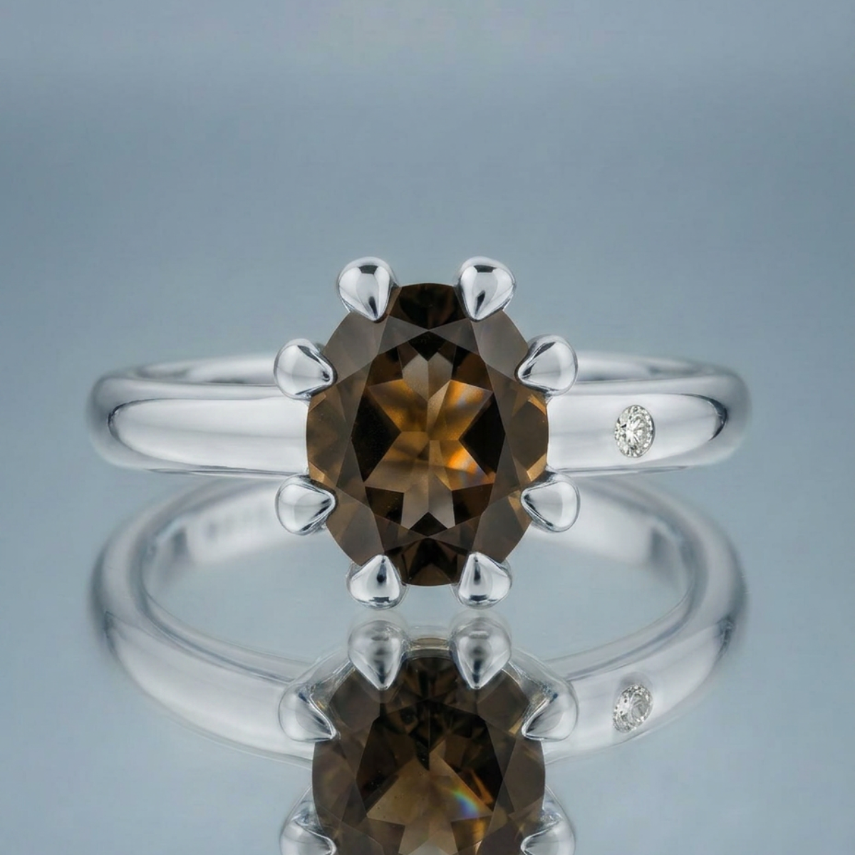 FUMÉ QUARTZ RING